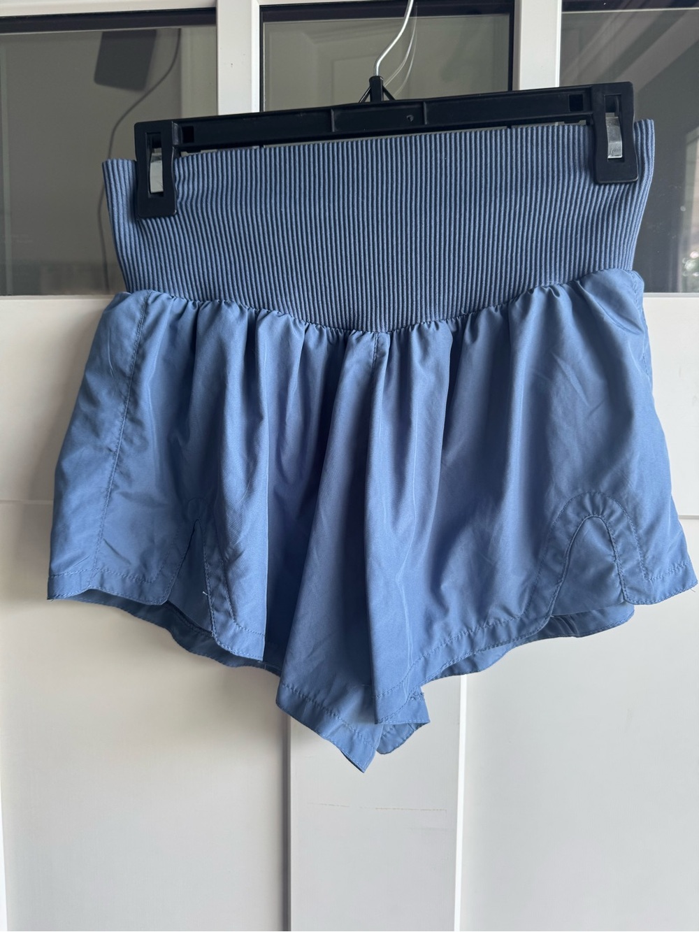 FP Movement by Free People Light Blue High-Waist Athletic Shorts